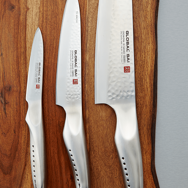 Global SAI 3-Piece Kitchen Knife Set