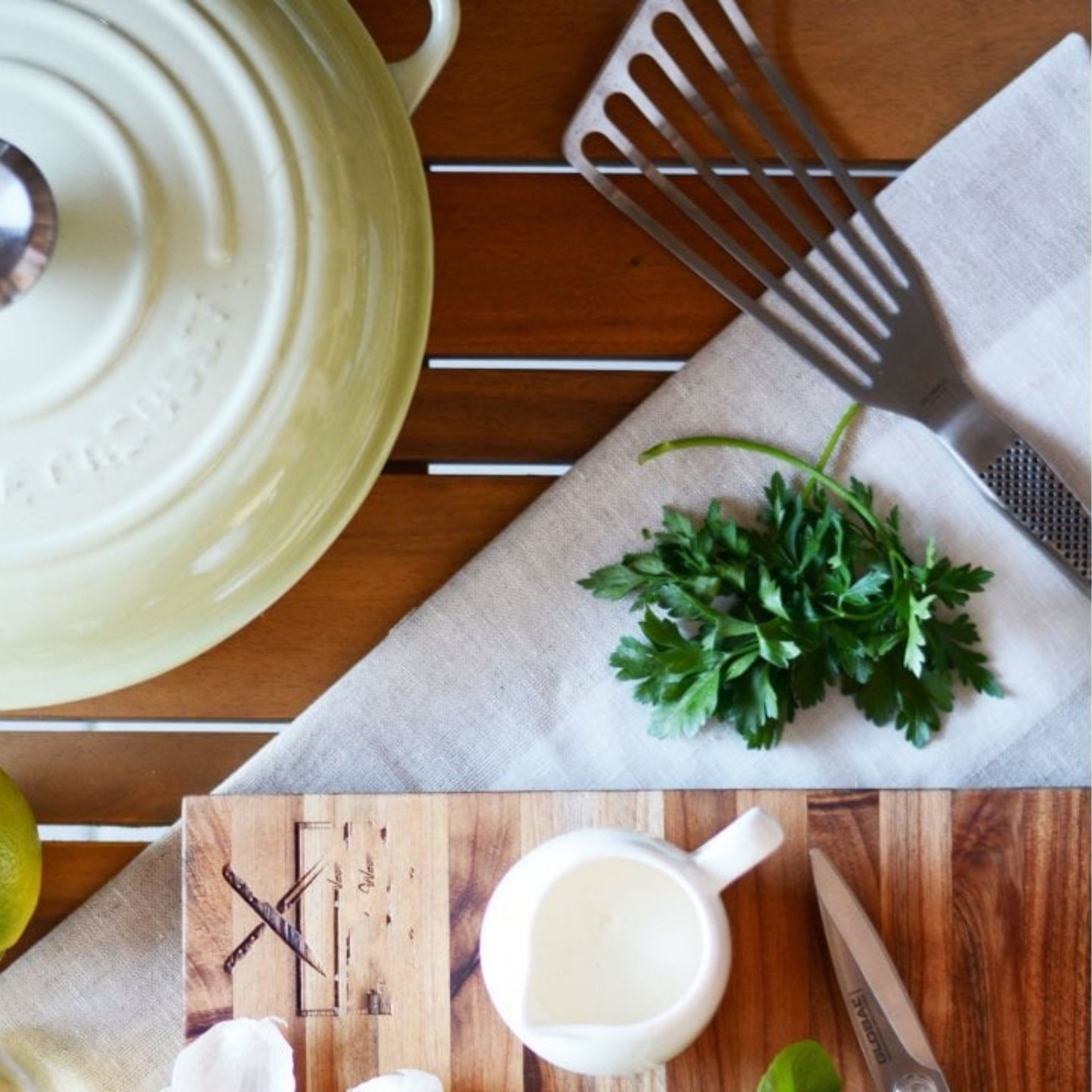 Global GS-27 Fanned Slotted Spatula