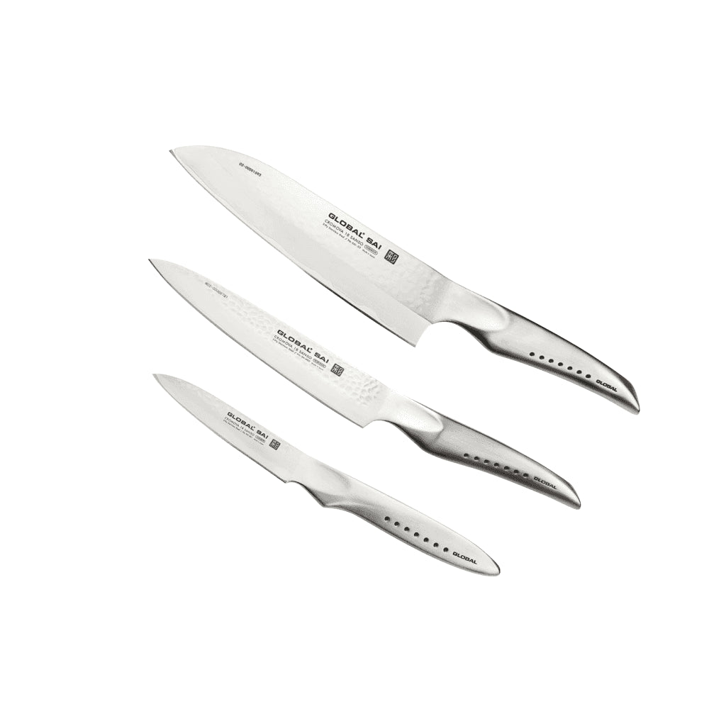 Global SAI 3-Piece Kitchen Knife Set