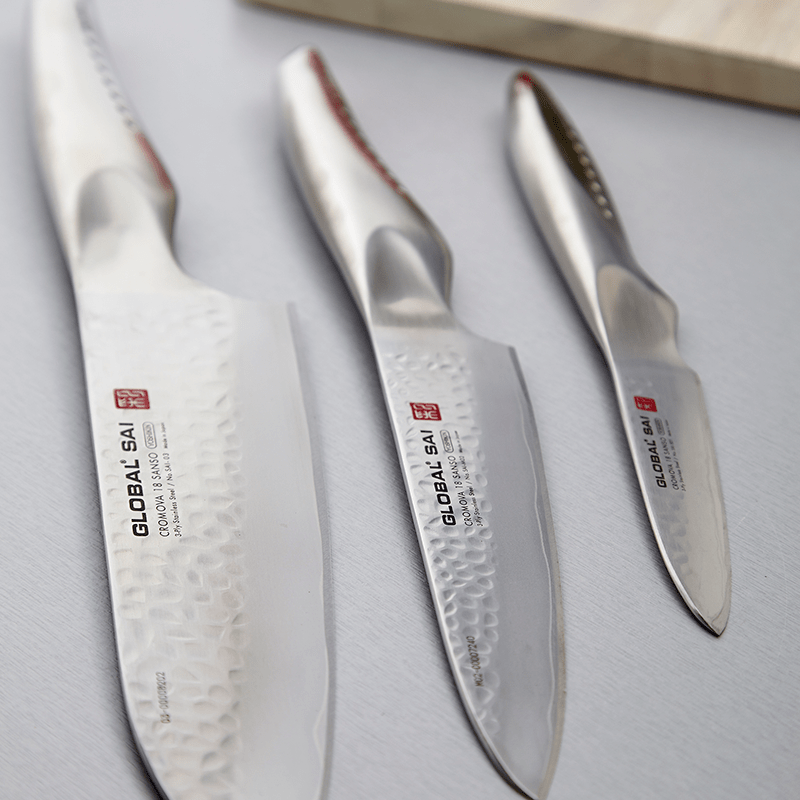 Global SAI 3-Piece Kitchen Knife Set