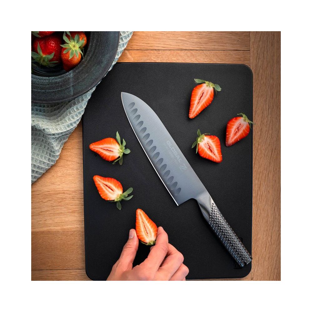 Global Z 18cm Fluted Santoku Knife - Limited Edition