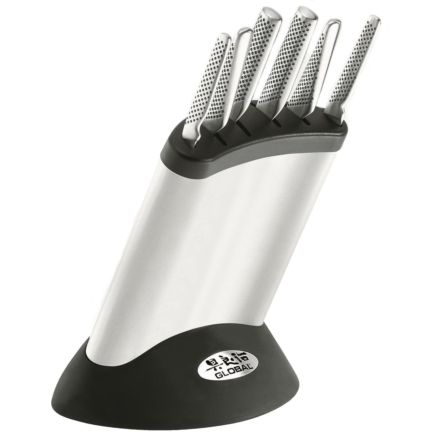 Global Synergy 6-Slot Stainless Steel Knife Block