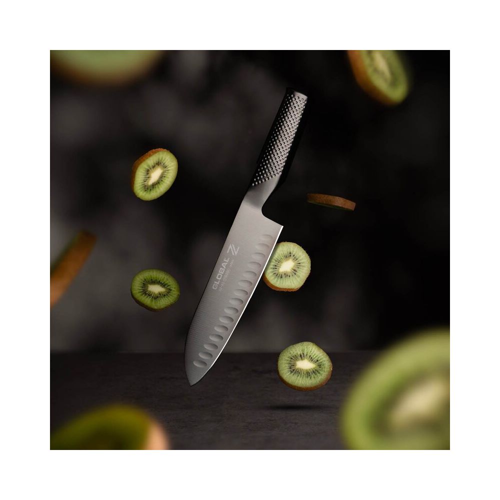 Global Z 18cm Fluted Santoku Knife - Limited Edition
