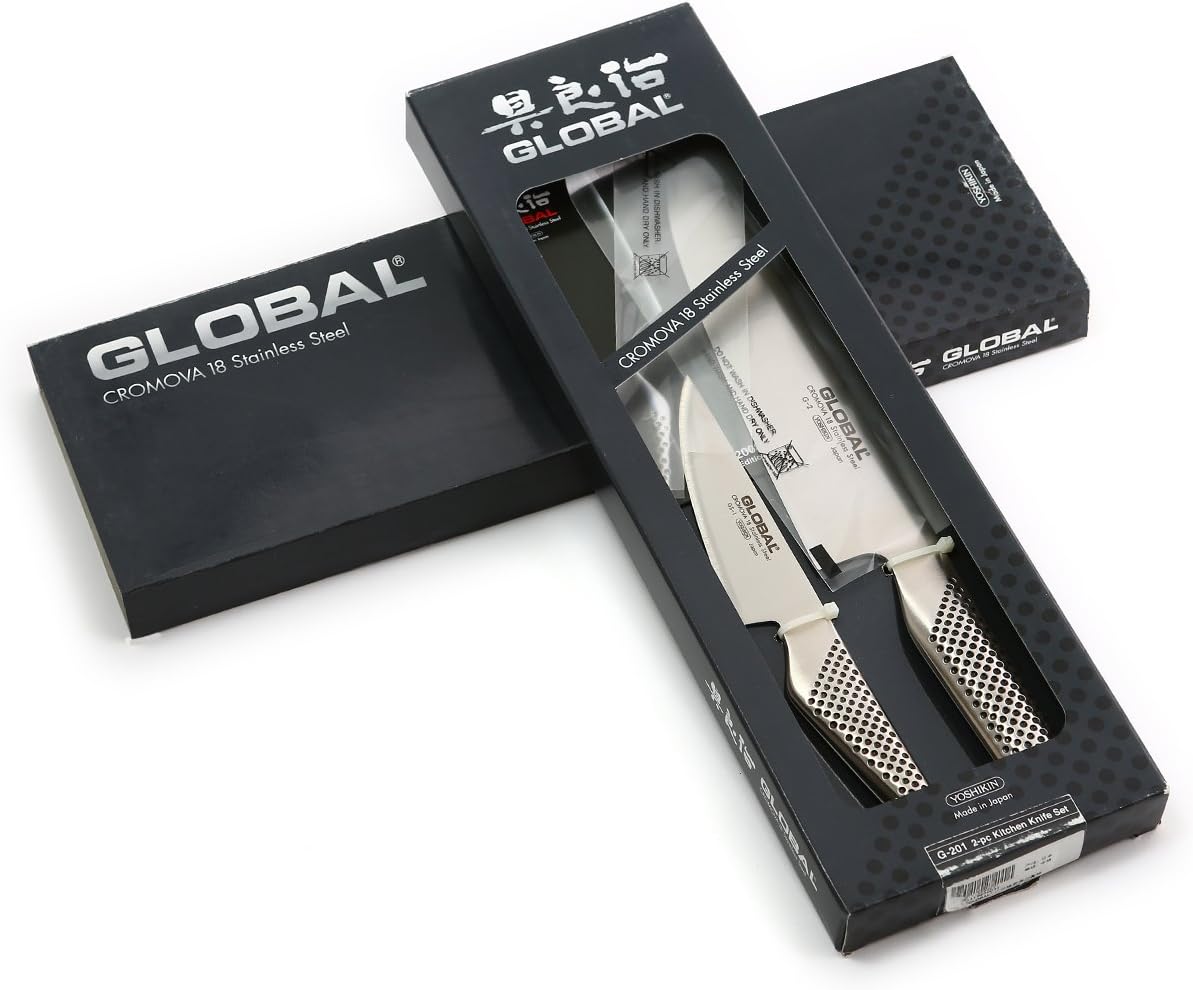 Global 2-Piece Boxed Kitchen Knife Set