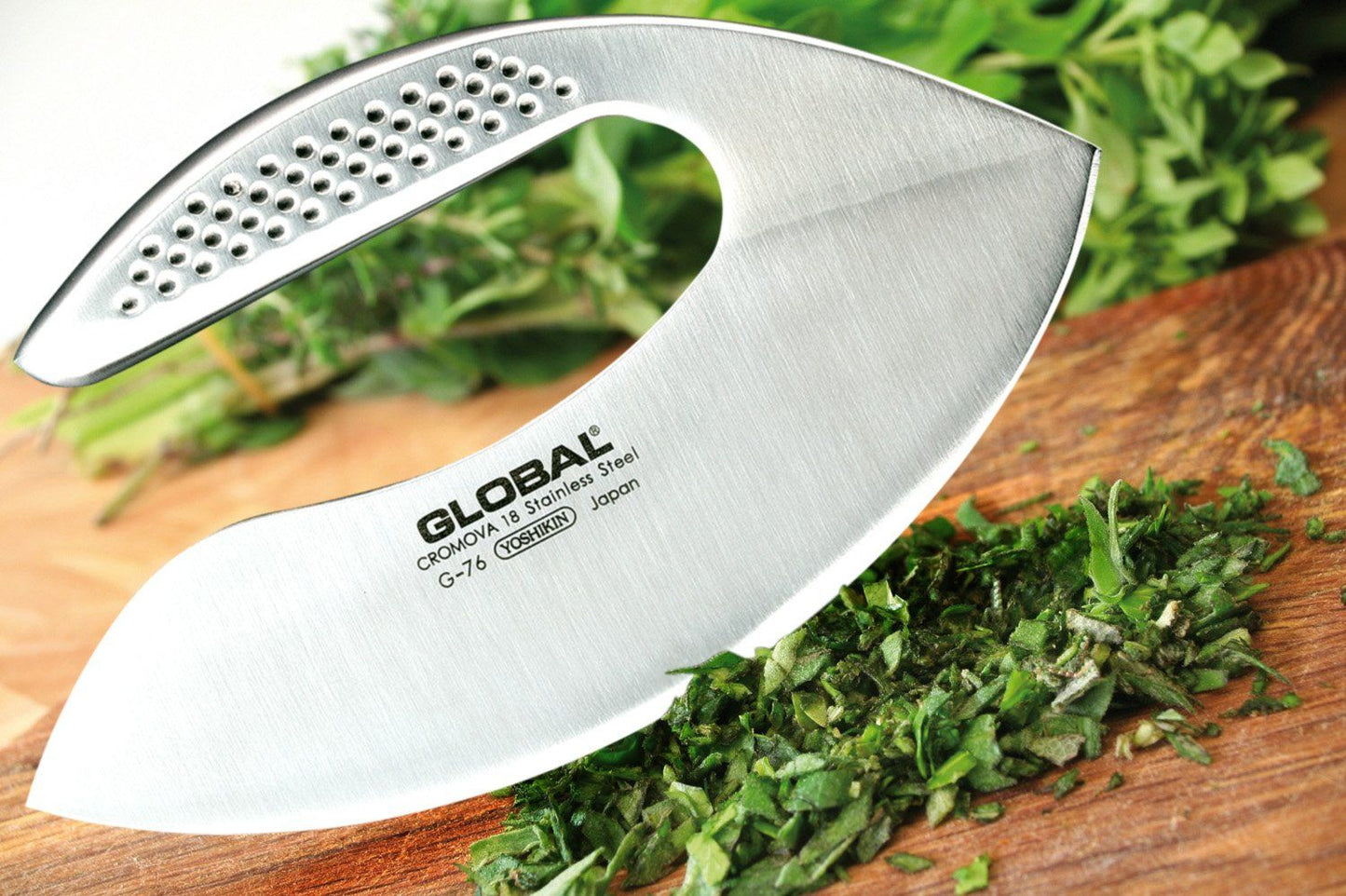 Global G-76 Hachoir/Mezzaluna Rocking Knife