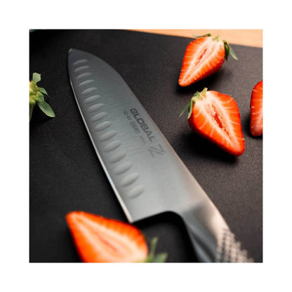 Global Z 18cm Fluted Santoku Knife - Limited Edition